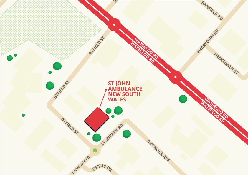 Map of the 12 Lyonpark Rd, Macquarie Park NSW 2113 Office