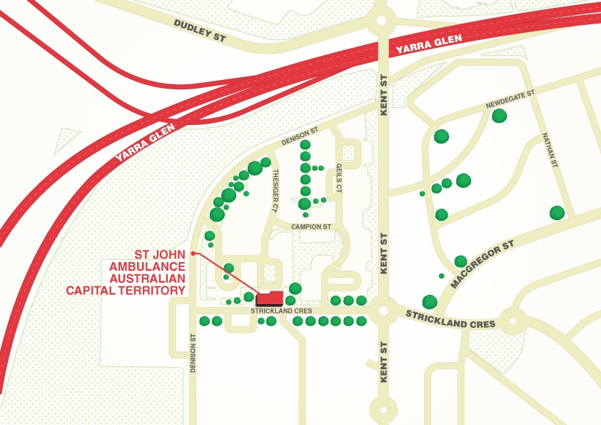 Map of the 14 Thesiger Court Deakin ACT 2600 Office