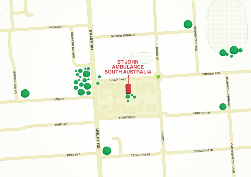 Map of the 85 Edmund Avenue  Unley SA 5061 Office